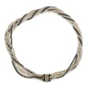 9ct Yellow Gold Vintage Seed Pearl and Hematite Necklace