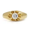 14ct Yellow Gold Vintage Solitaire Diamond Ring