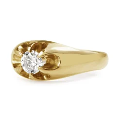 14ct Yellow Gold Vintage Solitaire Diamond Ring