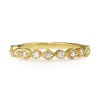 18ct Yellow Gold Vintage Style Diamond Band