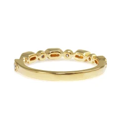 18ct Yellow Gold Vintage Style Diamond Band