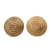 9ct Yellow Gold Vintage Swirl Earrings