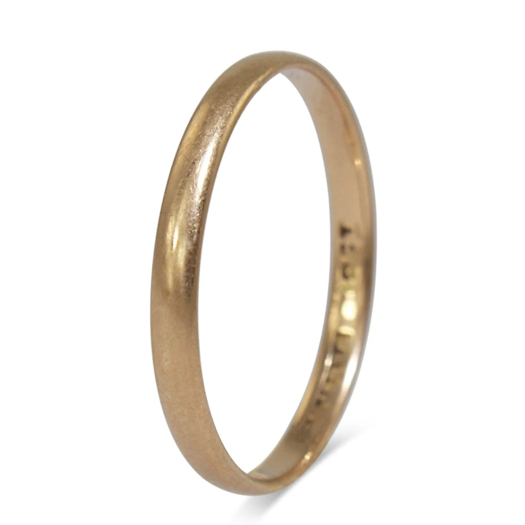 18ct Yellow Gold Vintage Thin Band Ring