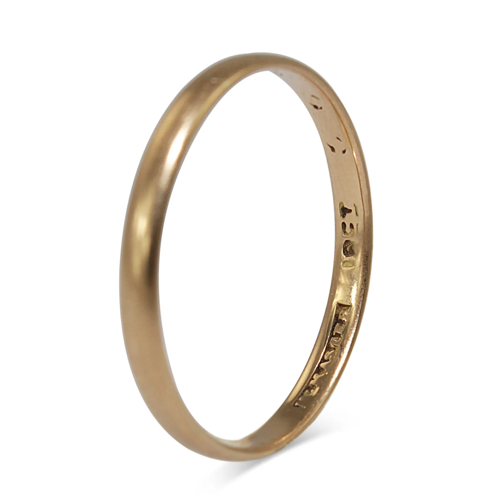 18ct Yellow Gold Vintage Thin Band Ring