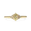 18ct Yellow Gold Yellow Diamond Vintage Style Ring