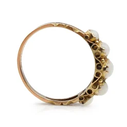9ct Yellow/Rose Gold Victorian 5 Stone Opal Ring