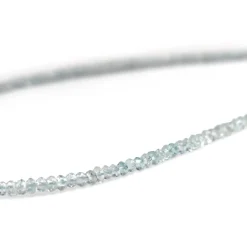 Faceted Topaz Necklace with 14ct White Gold Clasp