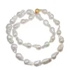 Fresh Water Baroque Pearl Necklace on 14ct Yellow Gold Clasp