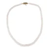 Graduated Faceted Morganite Necklace on Base Metal Clasp