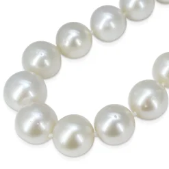 14mm - 17.5mm South Sea Pearl Strand Necklace on 14ct Yellow Gold Clasp