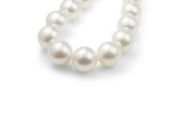 10 - 12mm South Sea Pearl Necklace on 14ct Yellow Gold Diamond Clasp