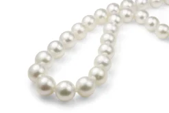 10 - 12mm South Sea Pearl Necklace on 14ct Yellow Gold Diamond Clasp