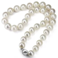 11 - 13mm South Sea Pearl Strand Necklace on 9ct White Gold Clasp