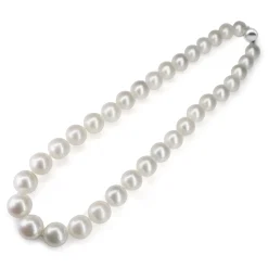 11 - 13mm South Sea Pearl Strand Necklace on 9ct White Gold Clasp