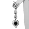 Palladium Late Deco Sapphire and Diamond Earrings