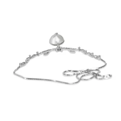 Palladium Vintage Mabe Pearl and Diamond Necklace
