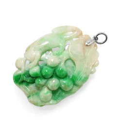 Pierced Out and Etched Jade Pendant