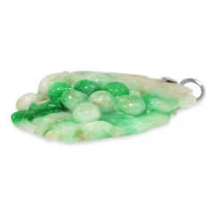 Pierced Out and Etched Jade Pendant