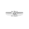Platinum 4 Claw Diamond Solitaire Ring