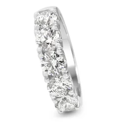 Platinum 5 Stone Diamond Ring