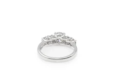 Platinum 5 Stone Diamond Ring