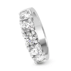 Platinum 5 Stone Diamond Ring