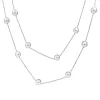 Platinum and Akoya Pearl Necklace