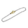 Platinum and 18ct Clasp Fine Bracelet