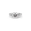Platinum and 18ct White Gold Vintage Style Diamond Ring