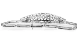 Platinum and 18ct White Gold Art Deco Diamond Bracelet