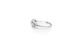 Platinum and 18ct White Gold Art Deco Diamond Ring