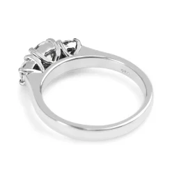 Platinum and 18ct White Gold 3 Stone Diamond Ring