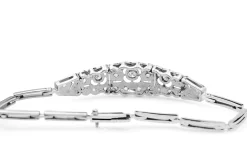 Platinum and 18ct White Gold Art Deco Diamond Bracelet