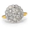 Platinum and 18ct Yellow Gold Old Cut Diamond Ring