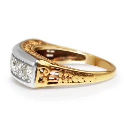 Platinum and 14ct Yellow Gold 7 Stone Diamond Ring
