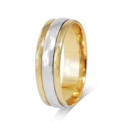 Platinum and 18ct Yellow Gold Band Ring