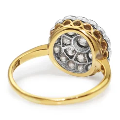 Platinum and 18ct Yellow Gold Old Cut Diamond Ring