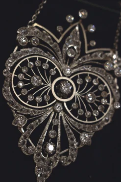Platinum Antique Diamond Necklace