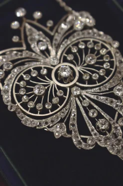 Platinum Antique Diamond Necklace