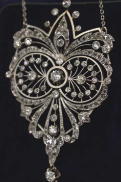 Platinum Antique Diamond Necklace