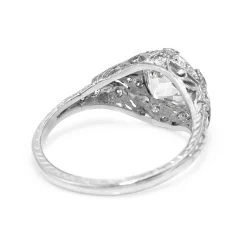 Platinum Antique Old Cut Diamond Ring