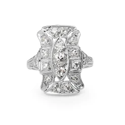 Platinum Art Deco Diamond Ring