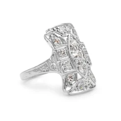 Platinum Art Deco Diamond Ring
