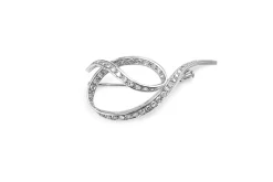 Platinum Art Deco Diamond Brooch