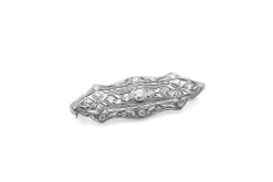 Platinum Art Deco Diamond Brooch