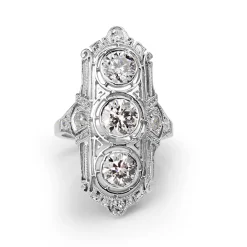 Platinum Art Deco Diamond Ring