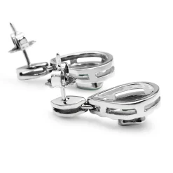 Platinum Art Deco Emerald Earrings