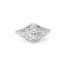 Platinum Art Deco Old Cut Diamond Ring