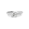 Platinum Art Deco Old Cut Diamond Ring