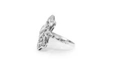 Platinum Art Deco Old Cut Diamond Ring